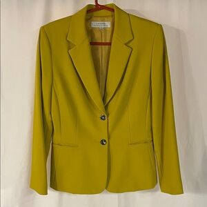 Tahari Women's Mustar Yellow Blazer